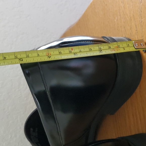 Calden Black Loafers Height Enhancer Shoes Sz 8 - Picture 6 of 9